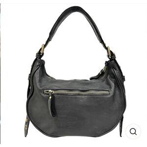 Bolsa Nova Valentina Leather Hobo-Italian Leather Hobo Shoulder Bag
